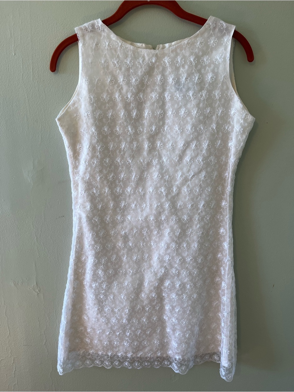 Girls' White Lace Sleeveless Formal Dress Flower girl 100% Silk lining